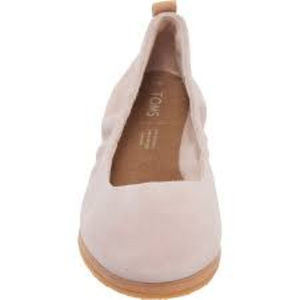 TOMS Women's Olivia Suede Flat in Blush sz 8.5